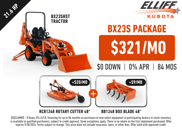 BX23S Elliff Tractor Package updated 6-28